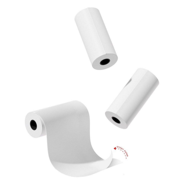 Lot de 3 Rouleaux de Papier Autocollant Appareil photo Zoo
