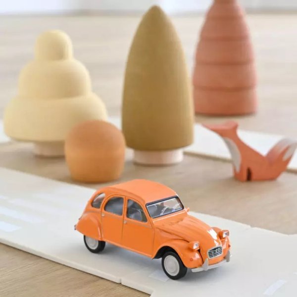 Citroën 2CV 6 club 1979 Mandarin Orange Jet car 1/43 – Image 2