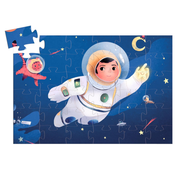 Puzzle silhouette - Un astronaute dans la lune 36 pces – Image 2