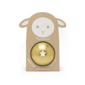 Ballon mouton or Ratatam 10 cm fabriqué en France