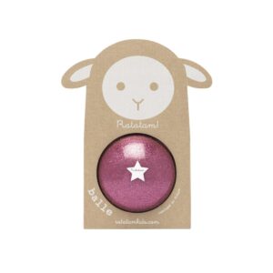 Ballon mouton pailleté rose Ratatam 10 cm