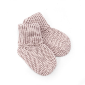 Chaussettes bébé tricot - Nude