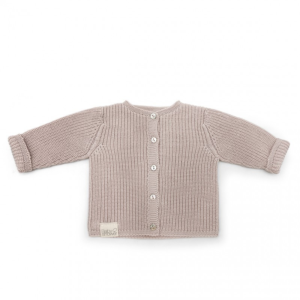 Gilet bébé tricot - Nude