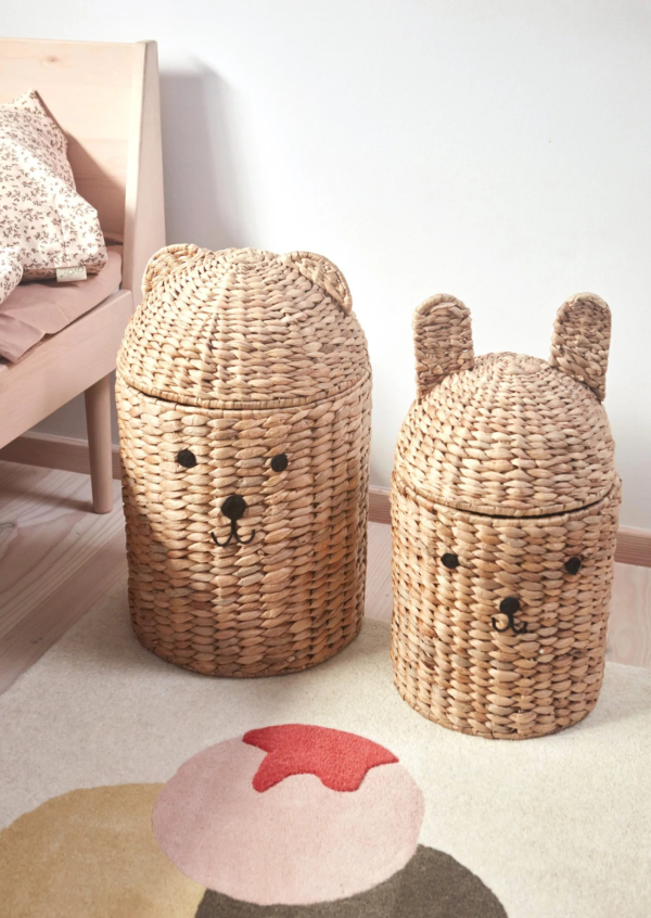 Set de 2 paniers de rangement - Ours & Lapin – Image 2