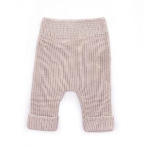 Pantalon bébé tricot - Nude