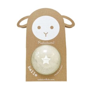 Petit ballon argent Ratatam pailleté 10 cm