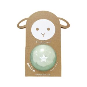 Petit ballon bleu Ratatam pailleté 10 cm