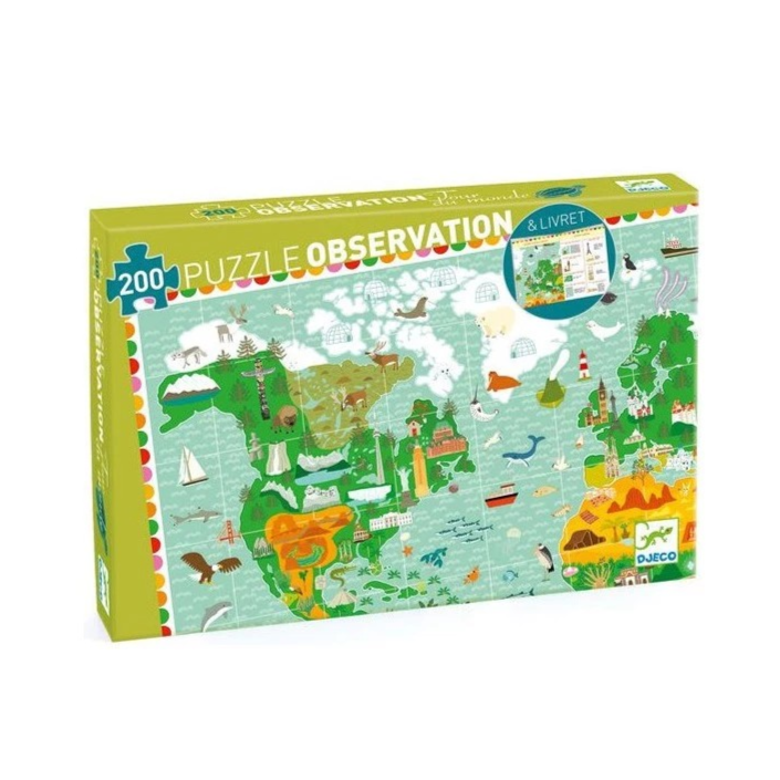 Puzzle d'observation - Tour du monde - 200 pces - En Pagaille