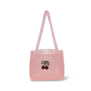 Sac enfant perles Konges Sløjd Perla Peony avec motif cerise