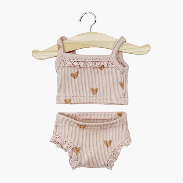 Les petits basiques - Dessous fille Petits coeurs roses & de