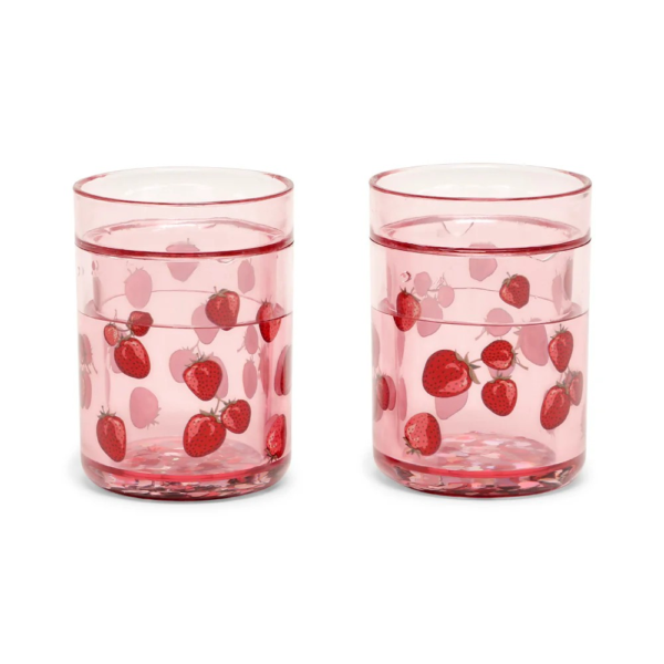 Pack de 2 verres à paillettes - Fragola – Image 3