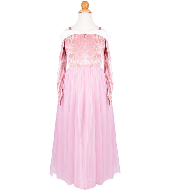 Robe de princesse velours rose - Belle au bois dormant
