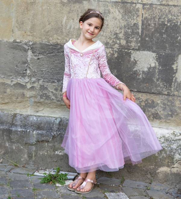Robe de princesse velours rose - Belle au bois dormant – Image 3