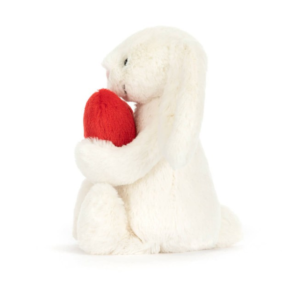 Peluche doudou lapin - Bashful Red Love Heart Bunny Little – Image 3