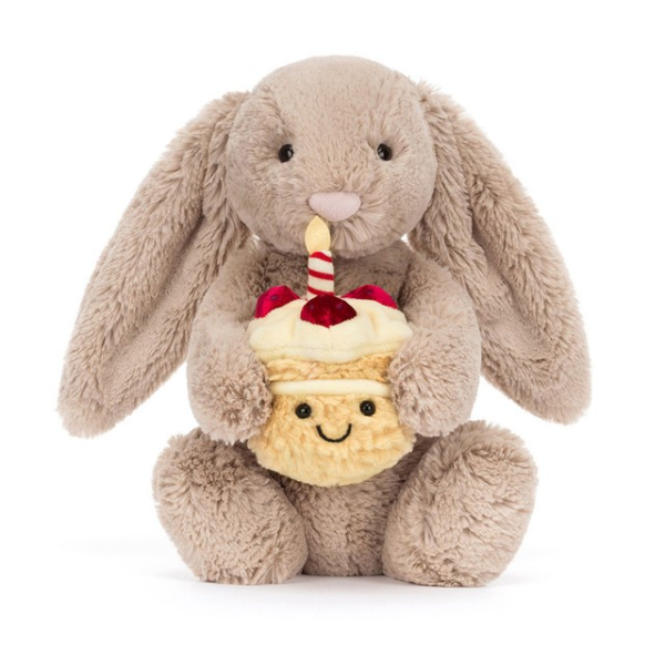 Peluche lapin Bashful beige Bunny "Birthday" – Image 2