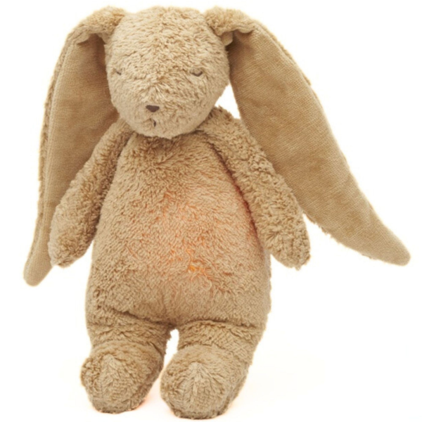 Peluche veilleuse Moonie Lapin - nature bio cappuccino – Image 2