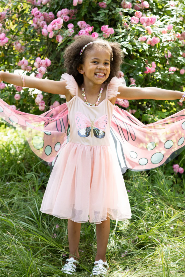 Robe de pricesse papillon à sequins & ailes – Image 2