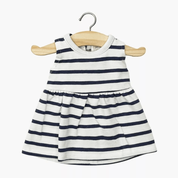 Robe Faustine jersey rayures bleu marine