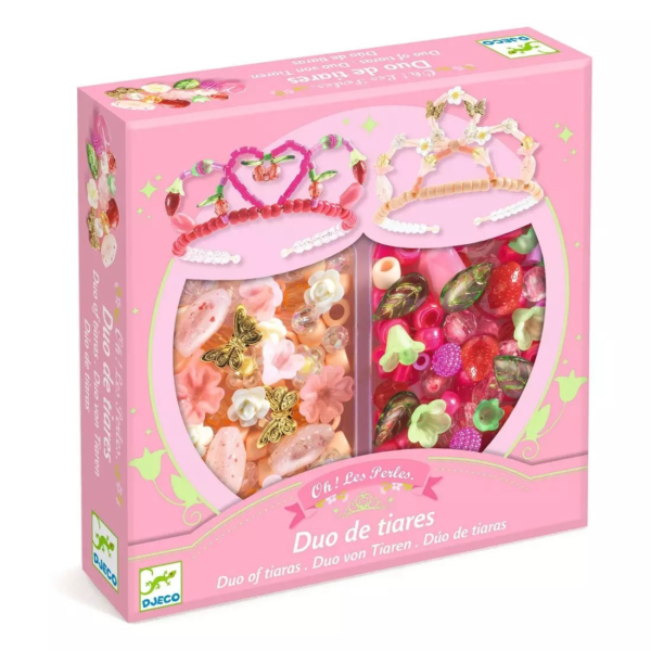 Bijoux duo - Duo de tiares rose