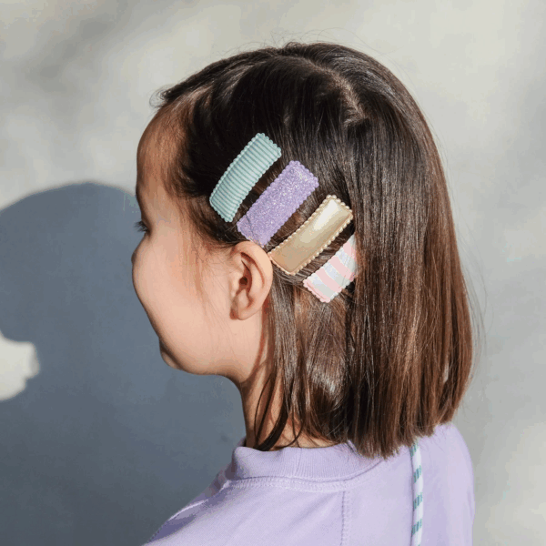 Barrettes clic clacs - Stripy – Image 2