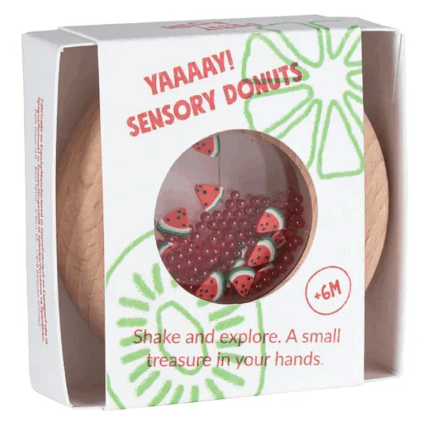 Hochet sensoriel Sensory Donut - Pastèque – Image 4
