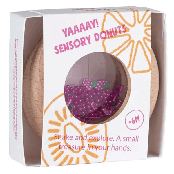 Hochet sensoriel Sensory Donut – Raisins – Image 2