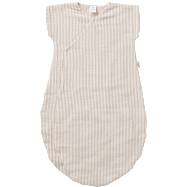 Gigoteuse d'été kimono - Soft stipes galet