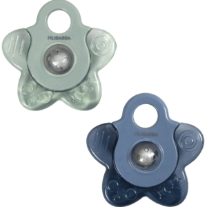 Set de 2 anneaux de dentition rafraichissant étoile - Bleu