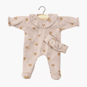 Babies - Dors bien Camille & headband petits coeurs roses