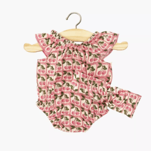 Barboteuse Clara & headband Au temps des cérises