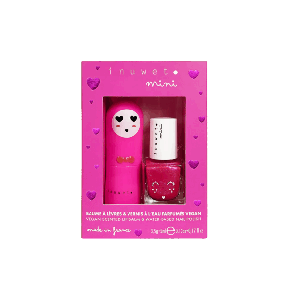 Coffret duo Baume & Vernis fushia
