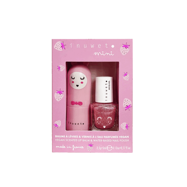 Coffret duo Baume & Vernis fraise