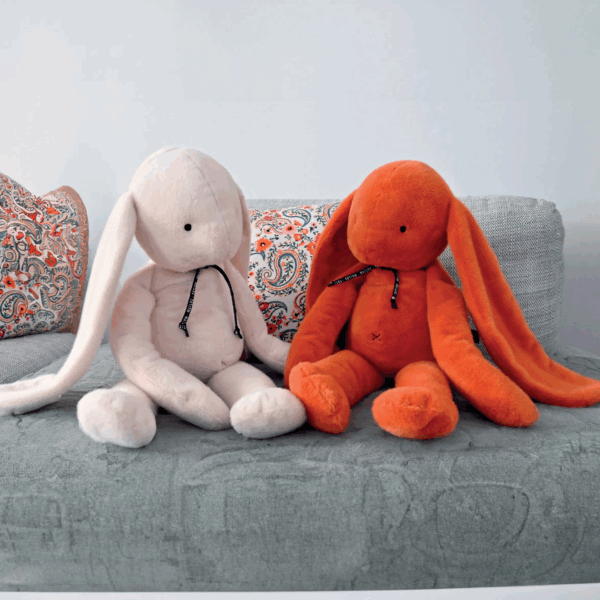 Lapin Méloé 70 cm - Potiron – Image 2
