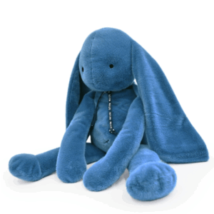 Lapin Méloé 70 cm - Bleu intense