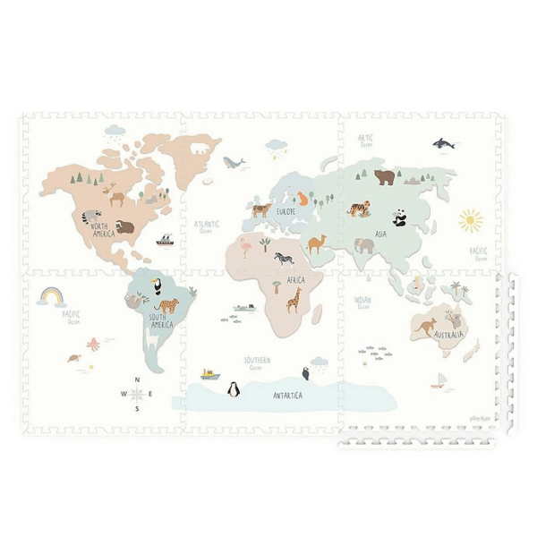 tapis d'éveil réversible EEVAA 3 en 1 - Worldmap – Image 5