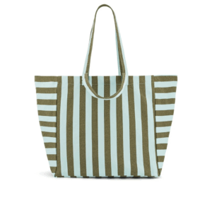 Elisa sac cabas - Imprimé raya Aqua/Olive