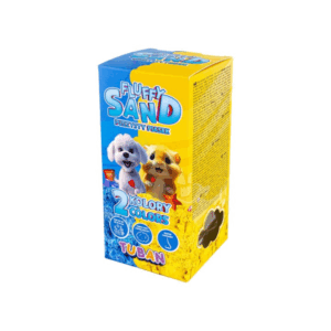 Set de sable Fluffy bleu & jaune