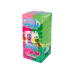 Set de sable Fluffy rose & vert