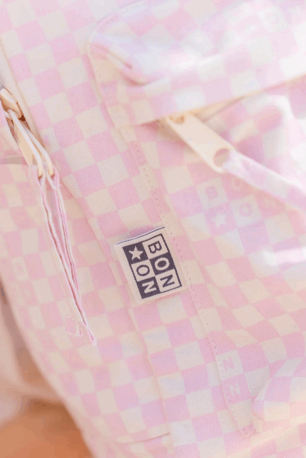 Sac à dos Damier - Rose clair – Image 3