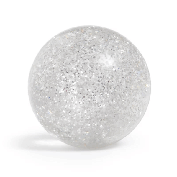 Balle rebondissante souris à paillettes argent - 43mm – Image 3