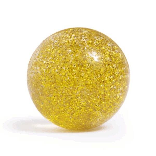 Balle rebondissante souris à paillettes doré - 43mm – Image 3