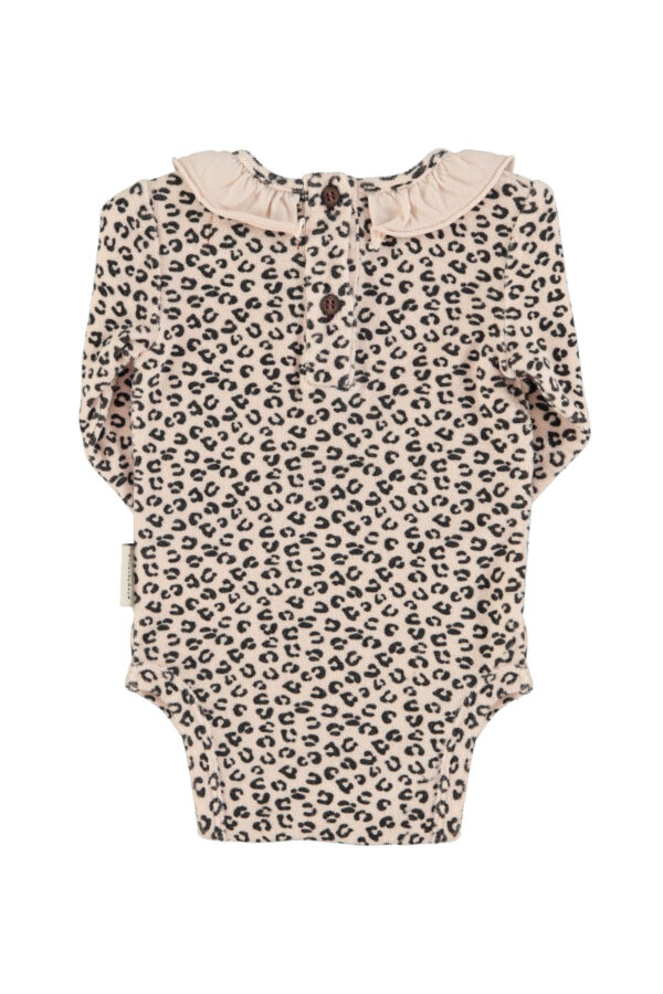 Body ML avec col - Imprimé léopard pale pink – Image 3