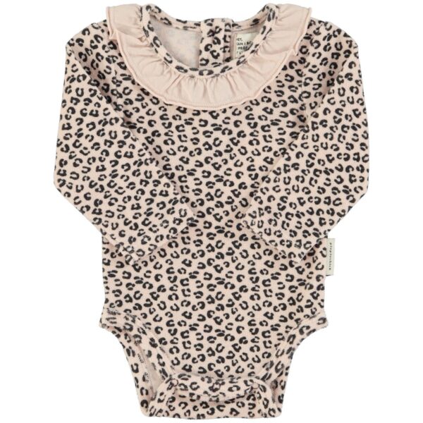 Body ML avec col - Imprimé léopard pale pink