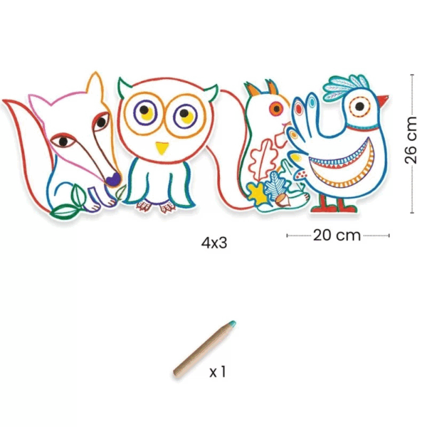 Coloriage magique - Animaux de la forêt à révéler – Image 3