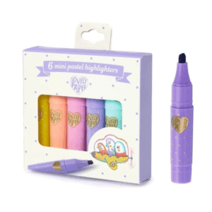 6 mini surligneurs pastel