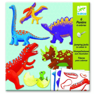 Pantins à colorier - Dinos