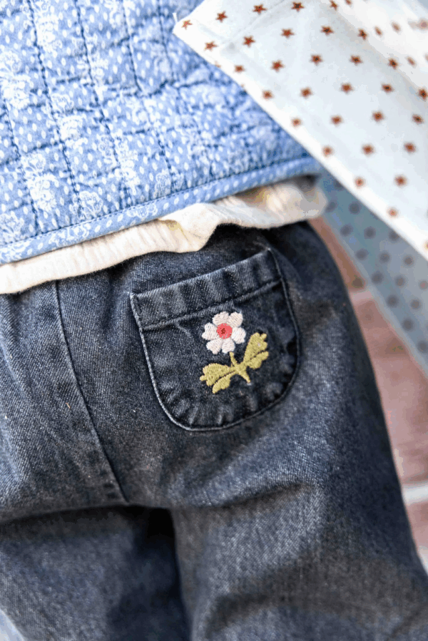 Jean Biscotte - Denim gris – Image 3