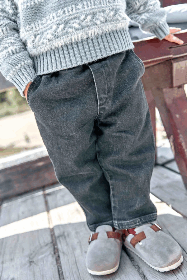 Jean Lucky - Denim gris – Image 5