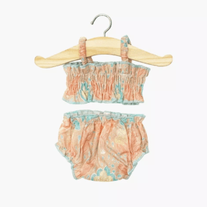 Maillot de bain rétro 2 pces Océane en coton Aquarius