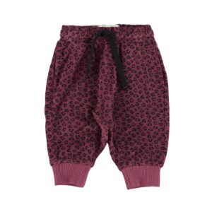 Pantalon de jogging - Imprimé léopard aubergine